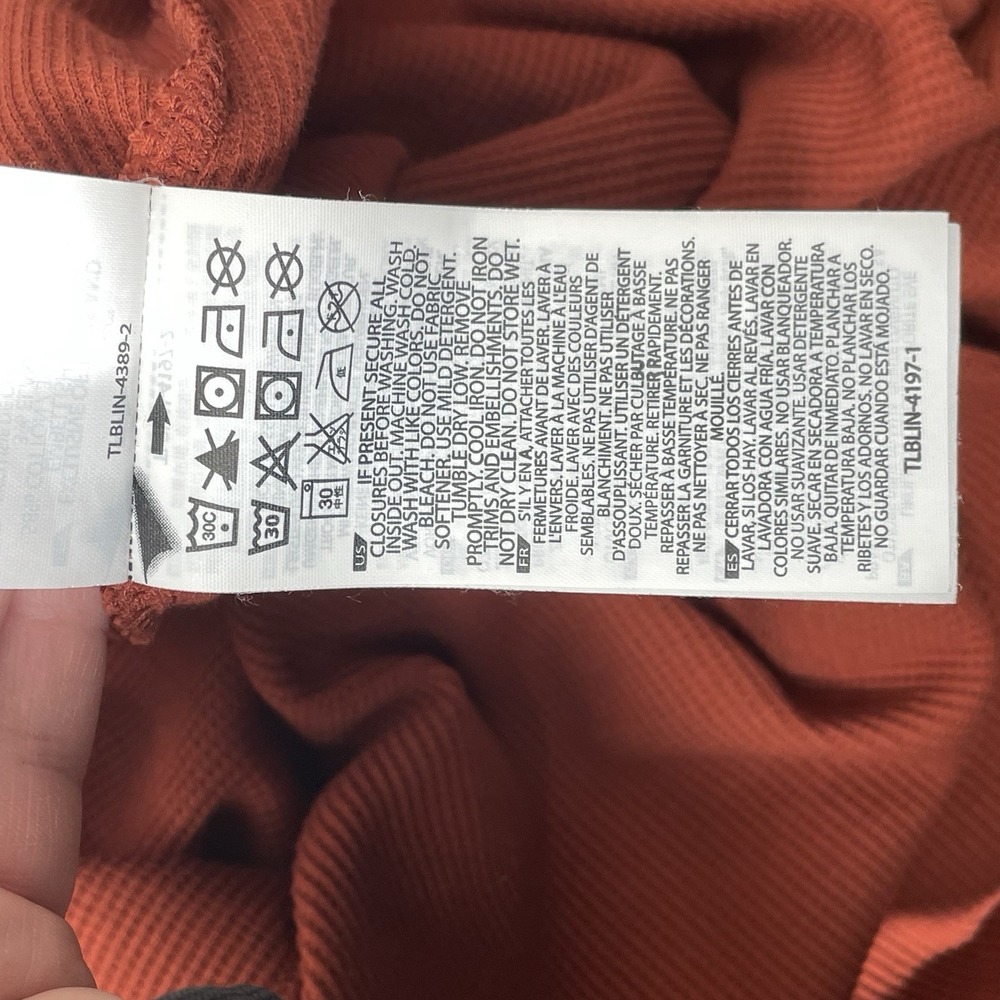5.11 Tactical XL Thermal Long Sleeve Shirt Waffle Knit Rust Orange Outdoor - Picture 10 of 13
